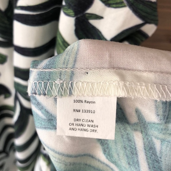 Show me your Mumu Byron Dress Palm Print Size M&XS - Picture 7 of 8